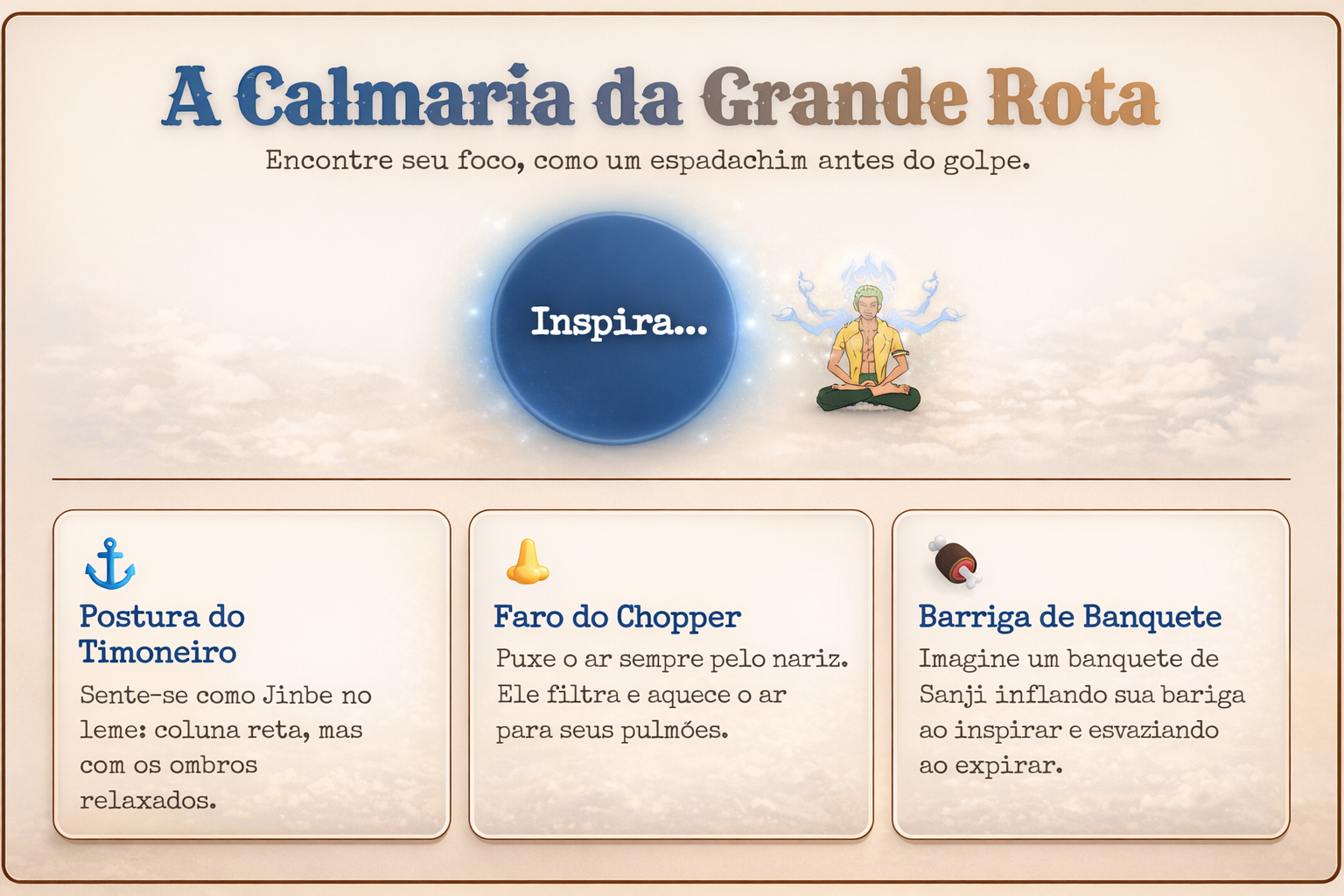 Prévia da calmaria da grande rota
